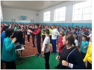 Дені сау ұрпақ- біздің болашағымыз!» атты 8-10 сынып оқушыларымен бірге ұйымдастырылған флешмоб Дені сау ұрпақ- біздің болашағымыз!» атты 8-10 сынып оқушыларымен бірге ұйымдастырылған флешмоб