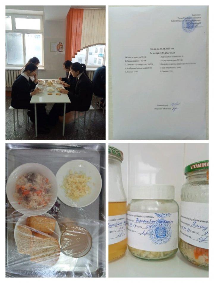 Ас мәзірі 31.01.2023ж. Меню на 31.01.2023г