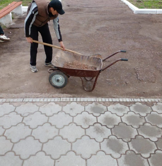 Санитарлық тазалық жұмыстары жүргізілді.
